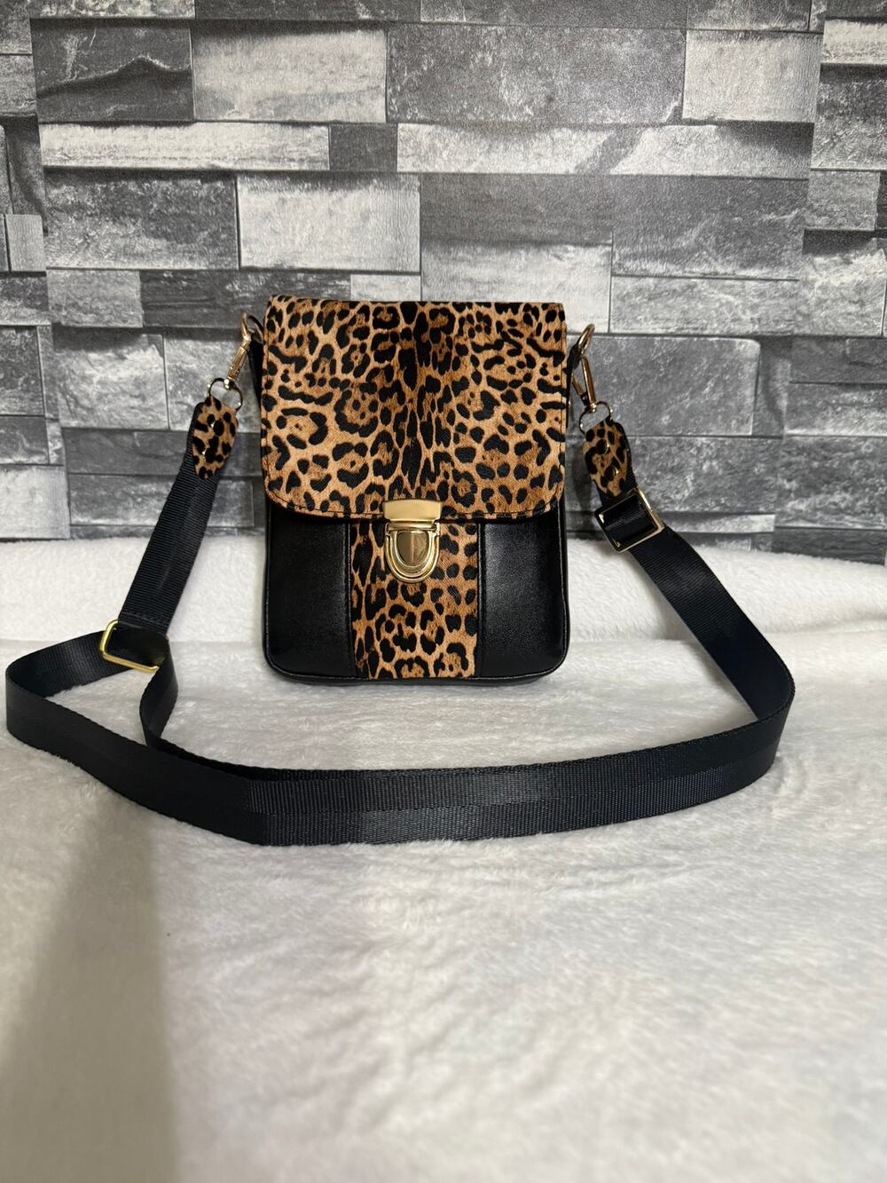 Leopard Print Crossbody Bag